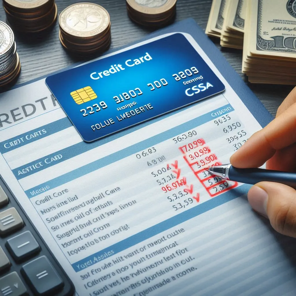 A credit report with a high score highlighted.